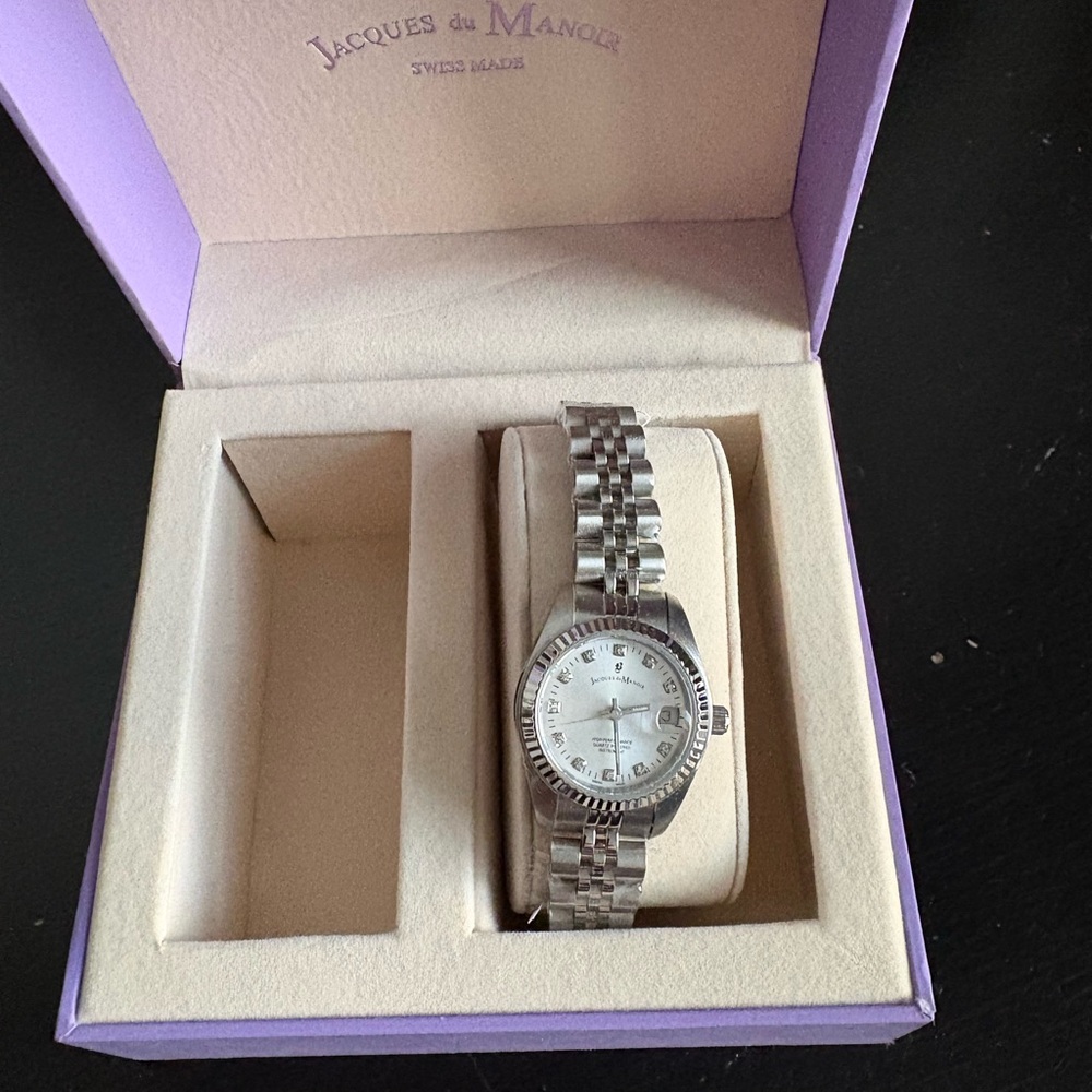 Jacques du Manoir Silver Watch